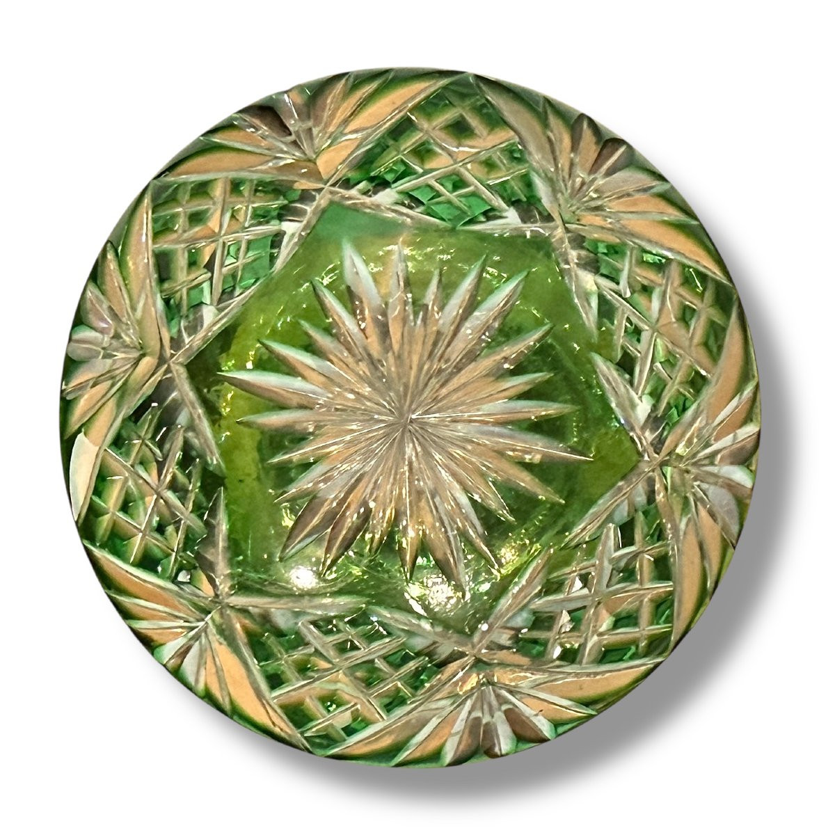 Bottiglia In Cristallo Di Boemia Con Finiture in Argento - Italia Anni 30-photo-1